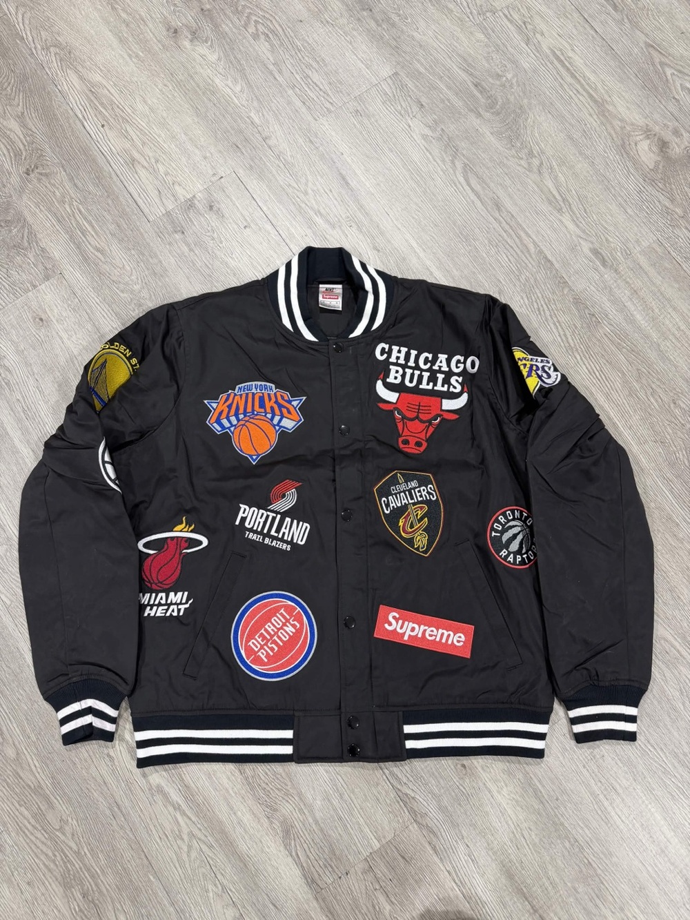 Nike Black NBA Team Patch Varsity Jacket
